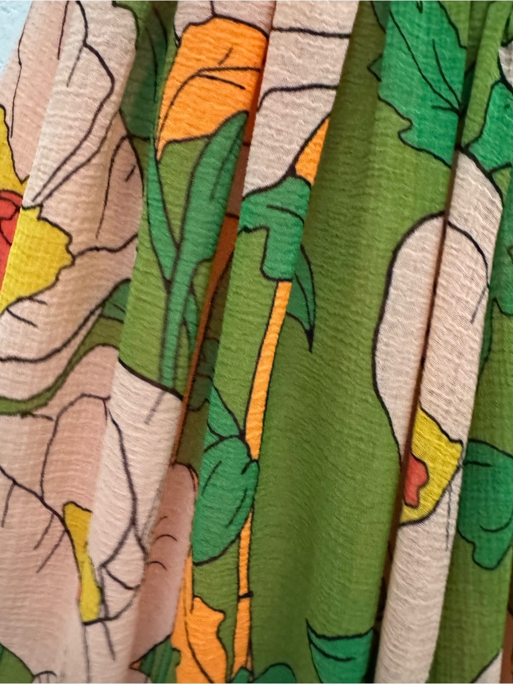 Free People Vibrant Green Floral Strapless Wide-Leg Jumpsuit - Picture 10 of 12